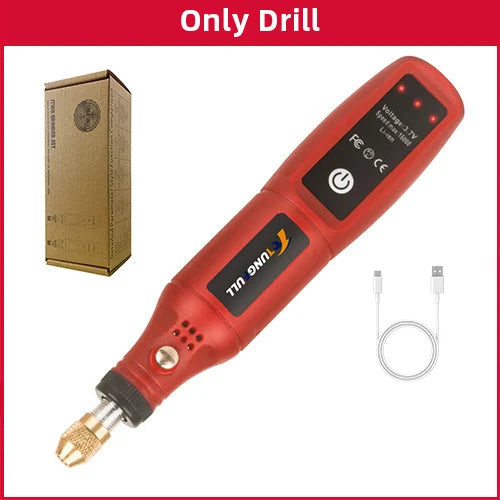 USB Rechargeable Cordless Electric Engraving Pen – Rotary Tool for Jewelry, Glass & More