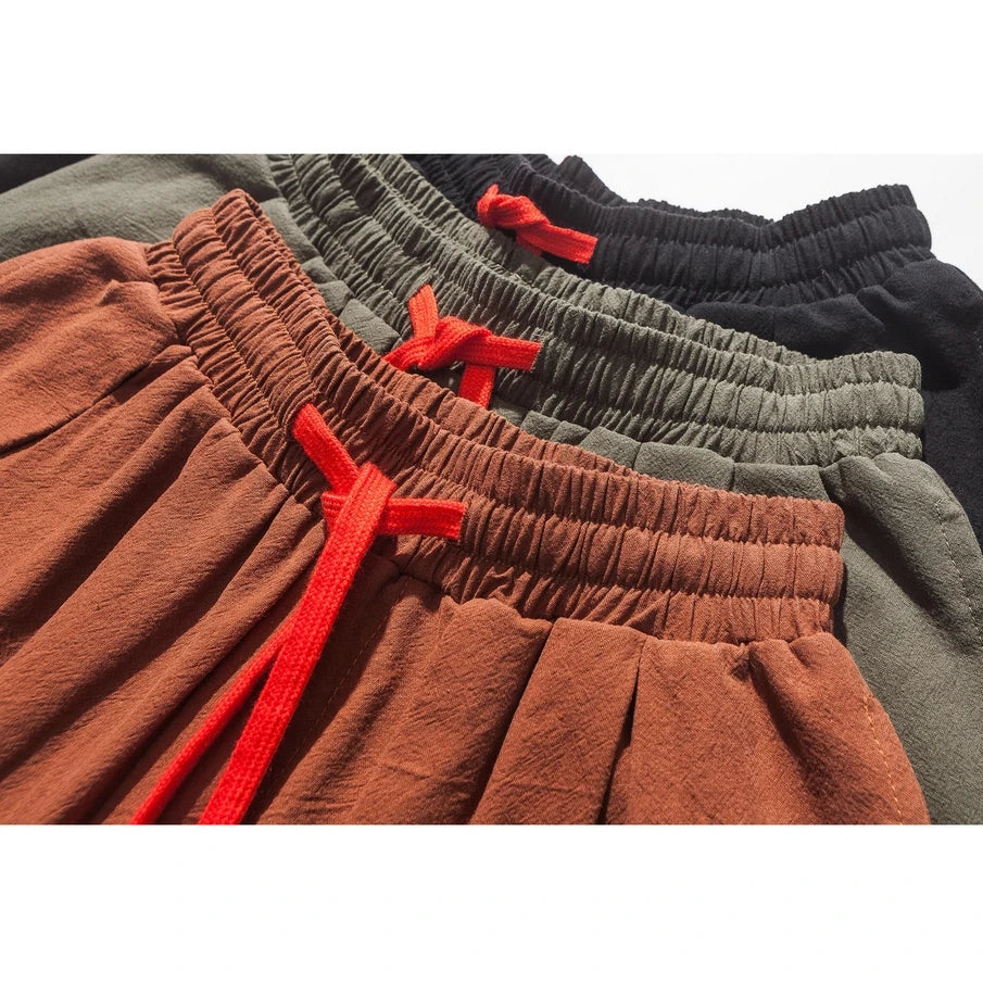 Men’s Oversized Cotton Linen Harem Jogger Pants – Chinese Style, Casual Trousers