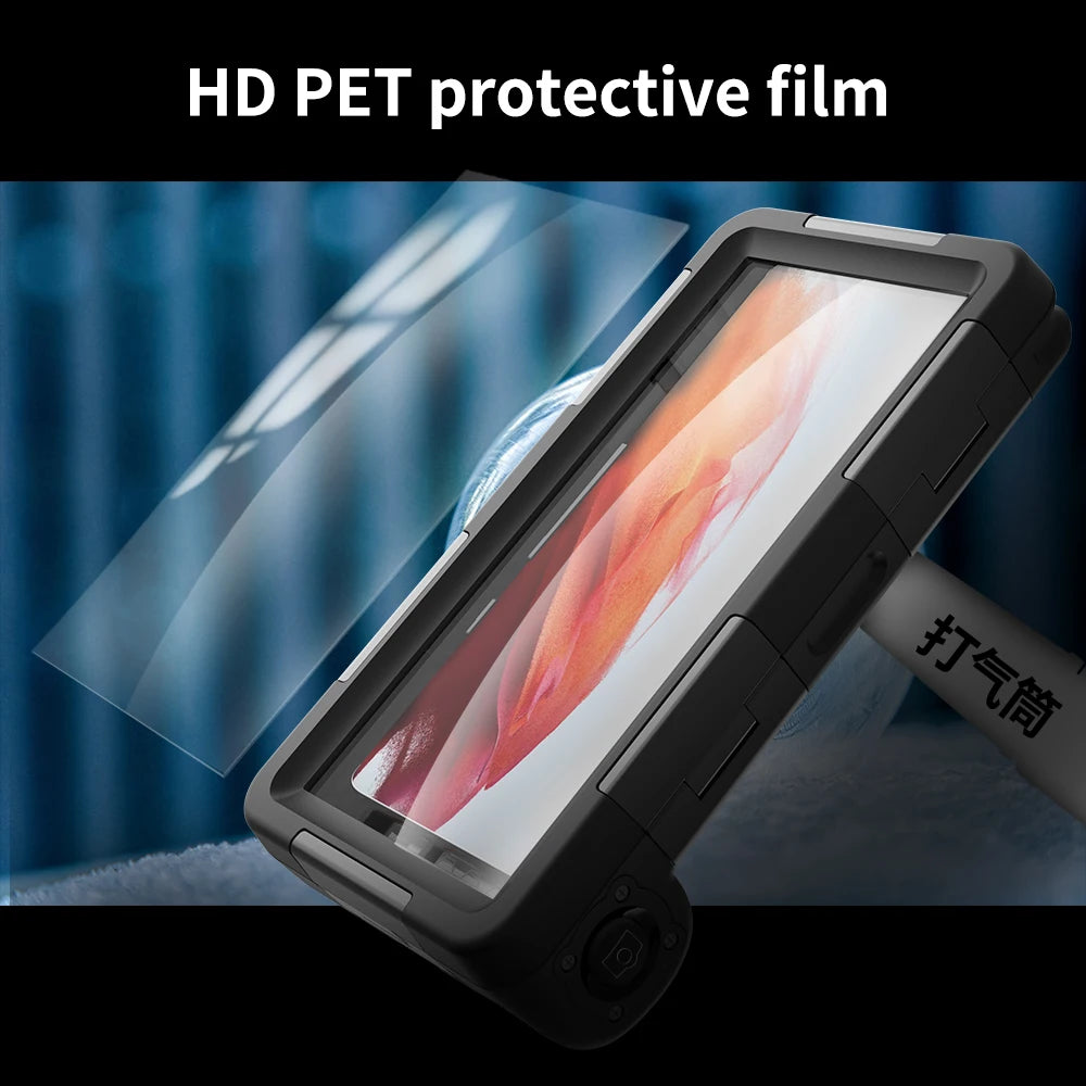 Shellbox IP68 Waterproof Phone Case – 15M/50ft Dive-Proof, 6.9 Inch, Multiple Colors