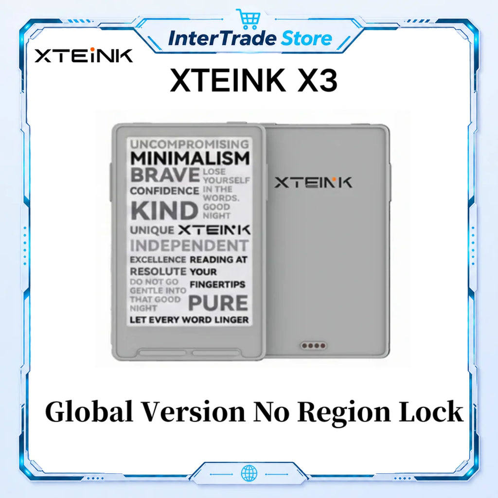 XTEINK X3 Mini E-Ink eBook Reader – 3.7 Inch, 16GB, Ad-Free, Multi-Language