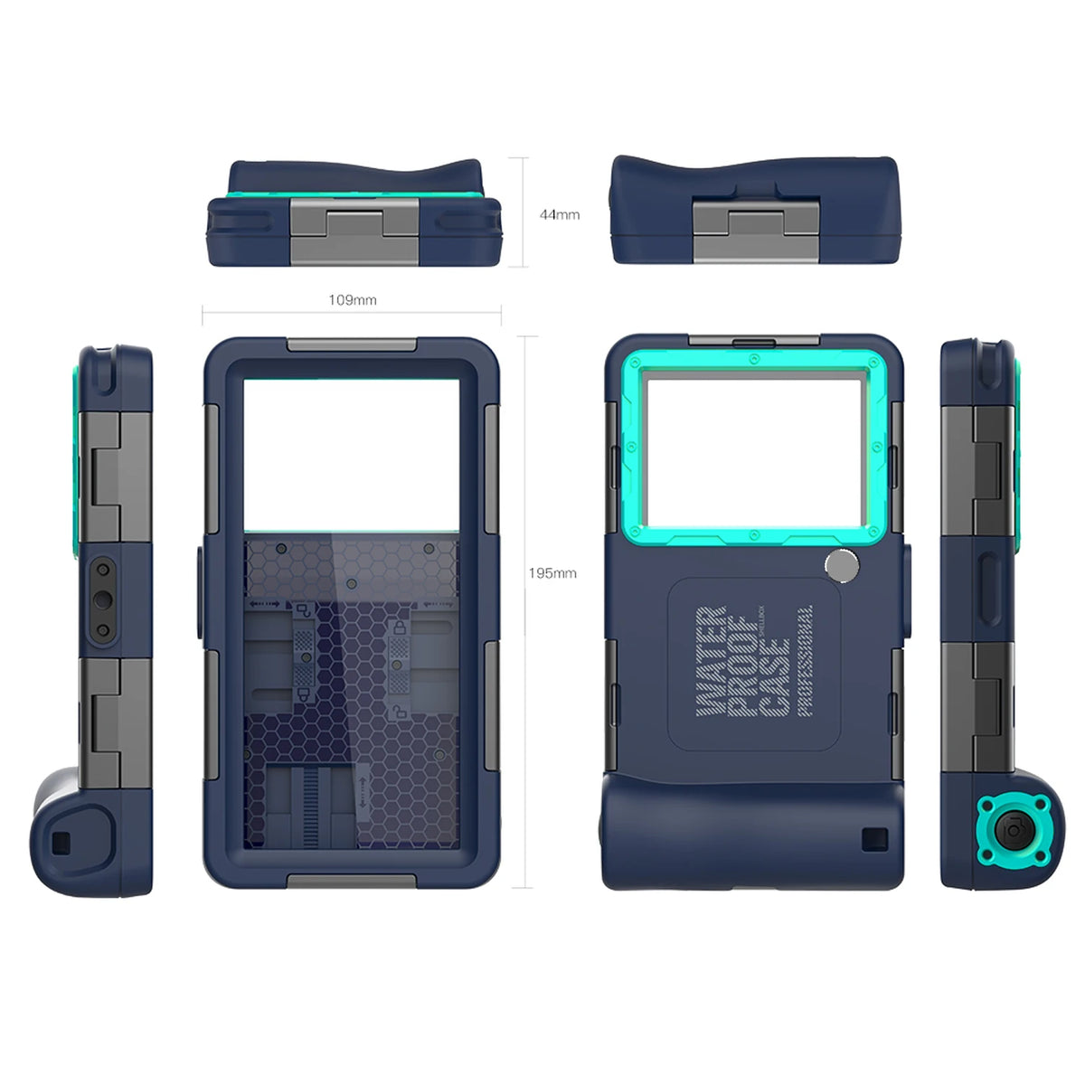 Shellbox IP68 Waterproof Phone Case – 15M/50ft Dive-Proof, 6.9 Inch, Multiple Colors