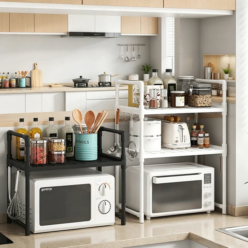 Multi-Purpose Kitchen Storage Rack – Versatile Organizer for Countertop & Cabinet