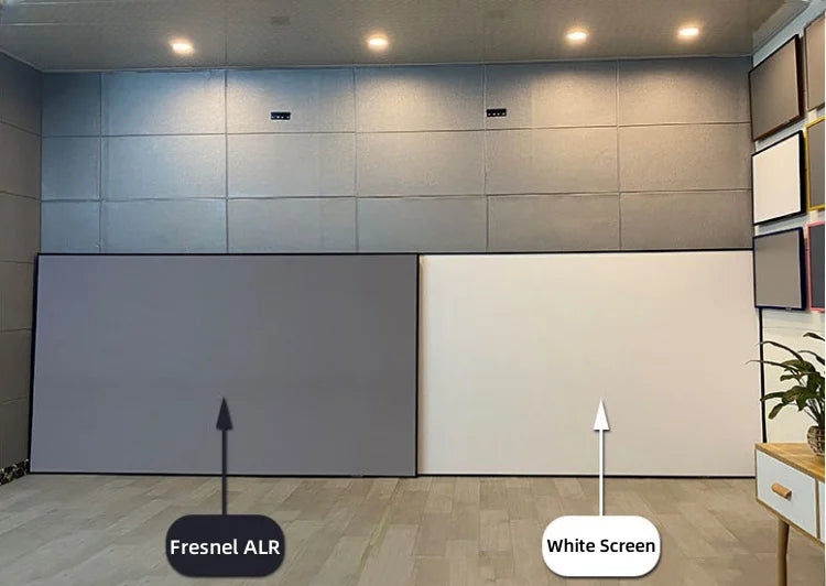 ALR Fresnel Fixed Frame Projector Screen – 98% Ambient Light Rejection, 130–150 Inch, 16:9, 8K/4K