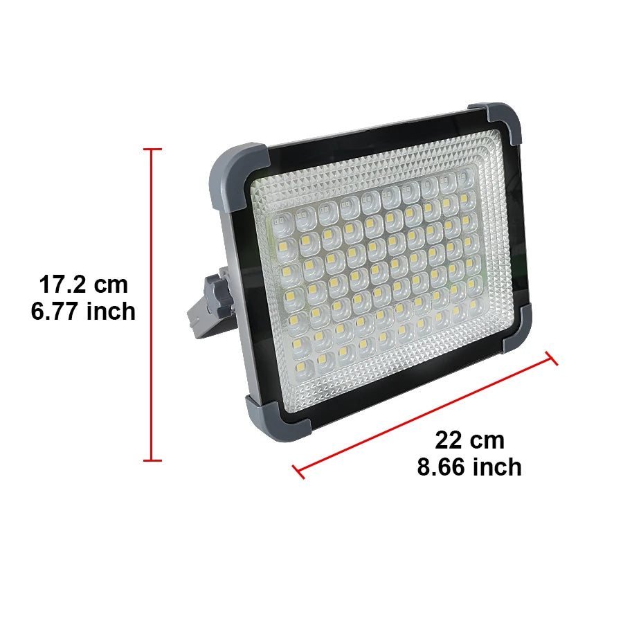 Portable Solar Flood Light & Camping Lantern – 576 LEDs, Waterproof, Emergency Use