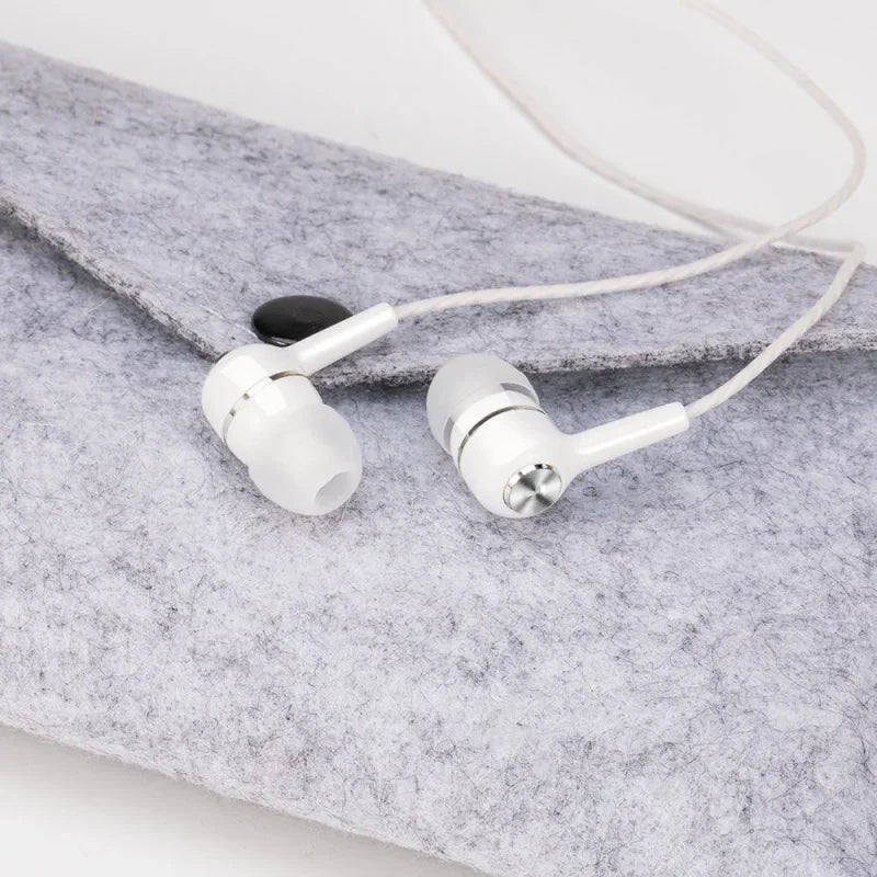 3.5mm Wired HIFI Bass Earbuds with Microphone – In-Ear, Stereo, Gaming & Sport