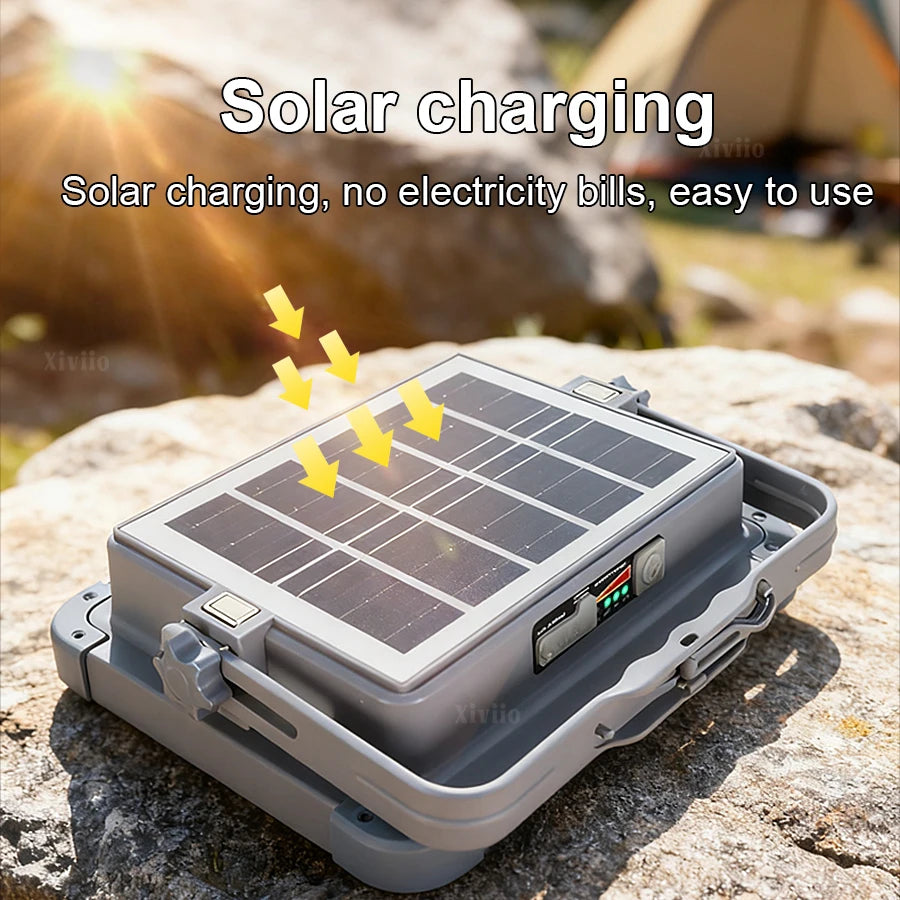 Portable Solar Flood Light & Camping Lantern – 576 LEDs, Waterproof, Emergency Use