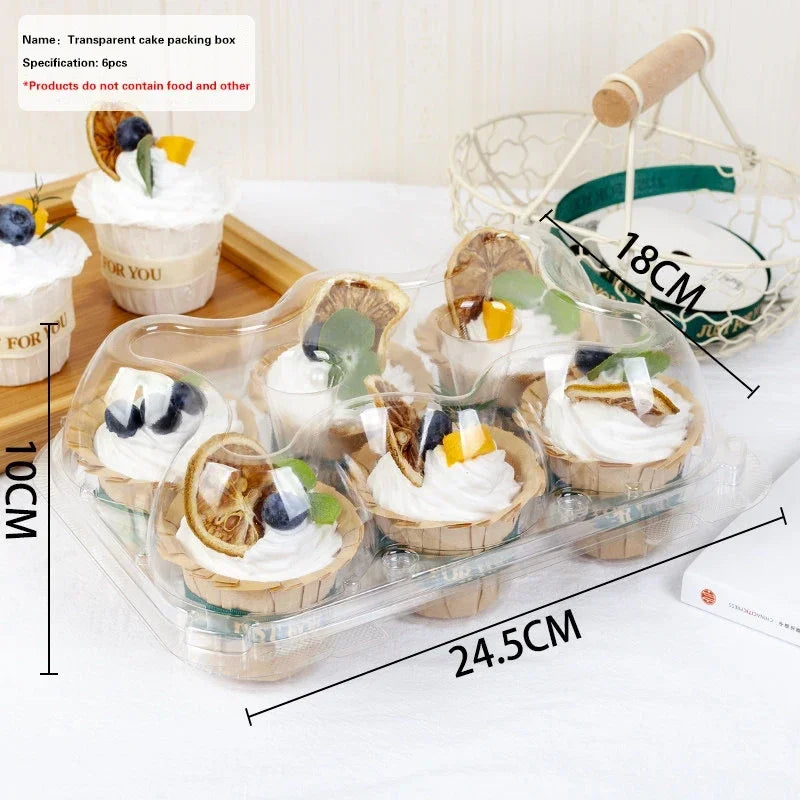 Cupcake Carrier Boxes with Tall Dome Lids, 4–24 Count