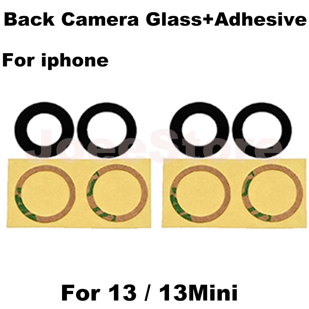 iPhone Rear Camera Glass Lens Replacement with 3M Adhesive – iPhone 11–14 Pro Max, X, XS, XR, 6–8