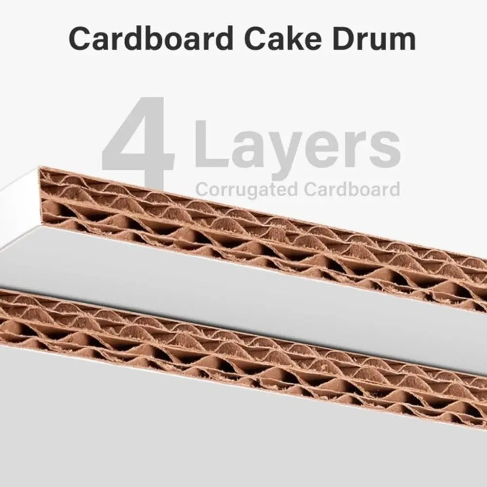 Round Corrugated Cake Boards, 6–14 in Disposable Cake Bases