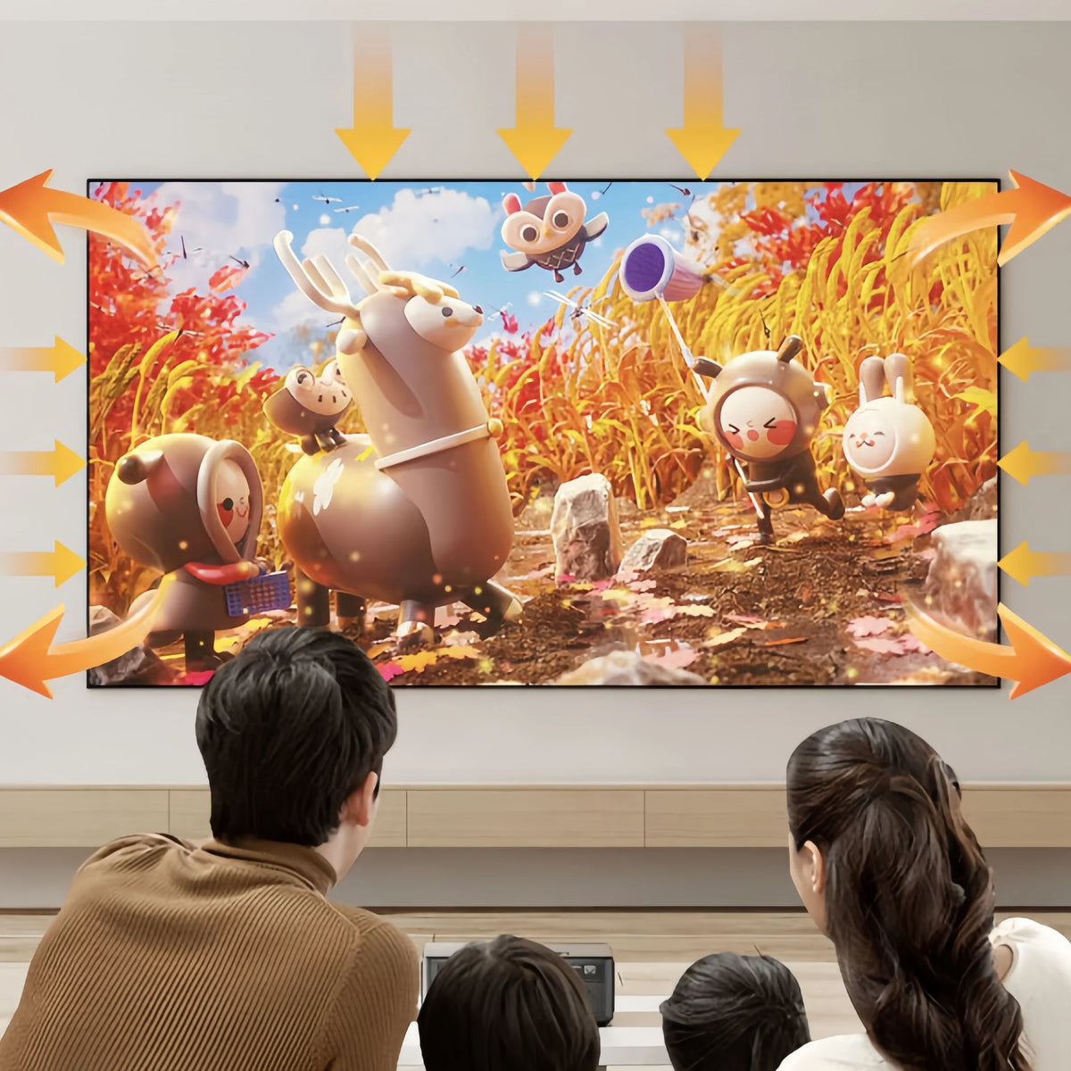 ALR Fresnel Fixed Frame Projector Screen – 98% Ambient Light Rejection, 130–150 Inch, 16:9, 8K/4K