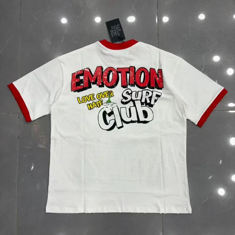 Mixed Emotion Rhinestone Oversized Cotton Tee
