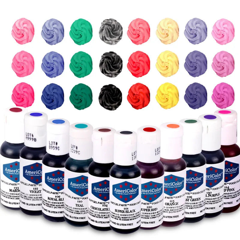 Liquid Food Coloring Pigments, 22 Color Options