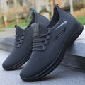 Men’s Solid Color Lace-Up Casual Shoes – Lightweight, Everyday Comfort