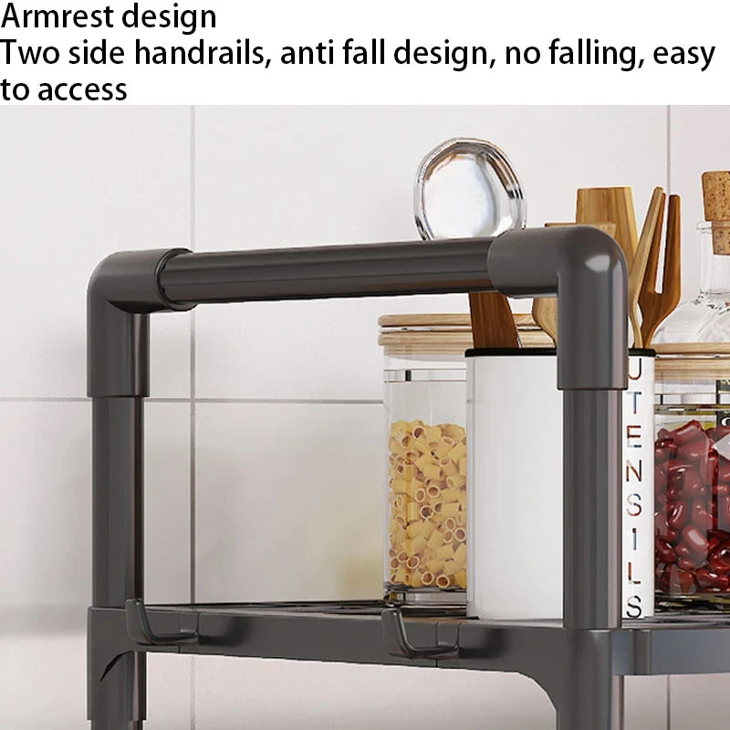 Multi-Purpose Kitchen Storage Rack – Versatile Organizer for Countertop & Cabinet