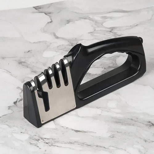 4-Stage Kitchen Knife Sharpener – Manual, Quick & Easy Blade Restoration
