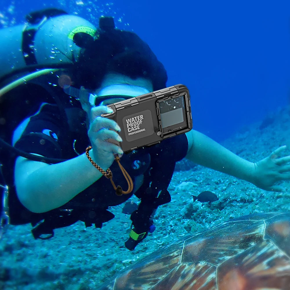 Shellbox IP68 Waterproof Phone Case – 15M/50ft Dive-Proof, 6.9 Inch, Multiple Colors