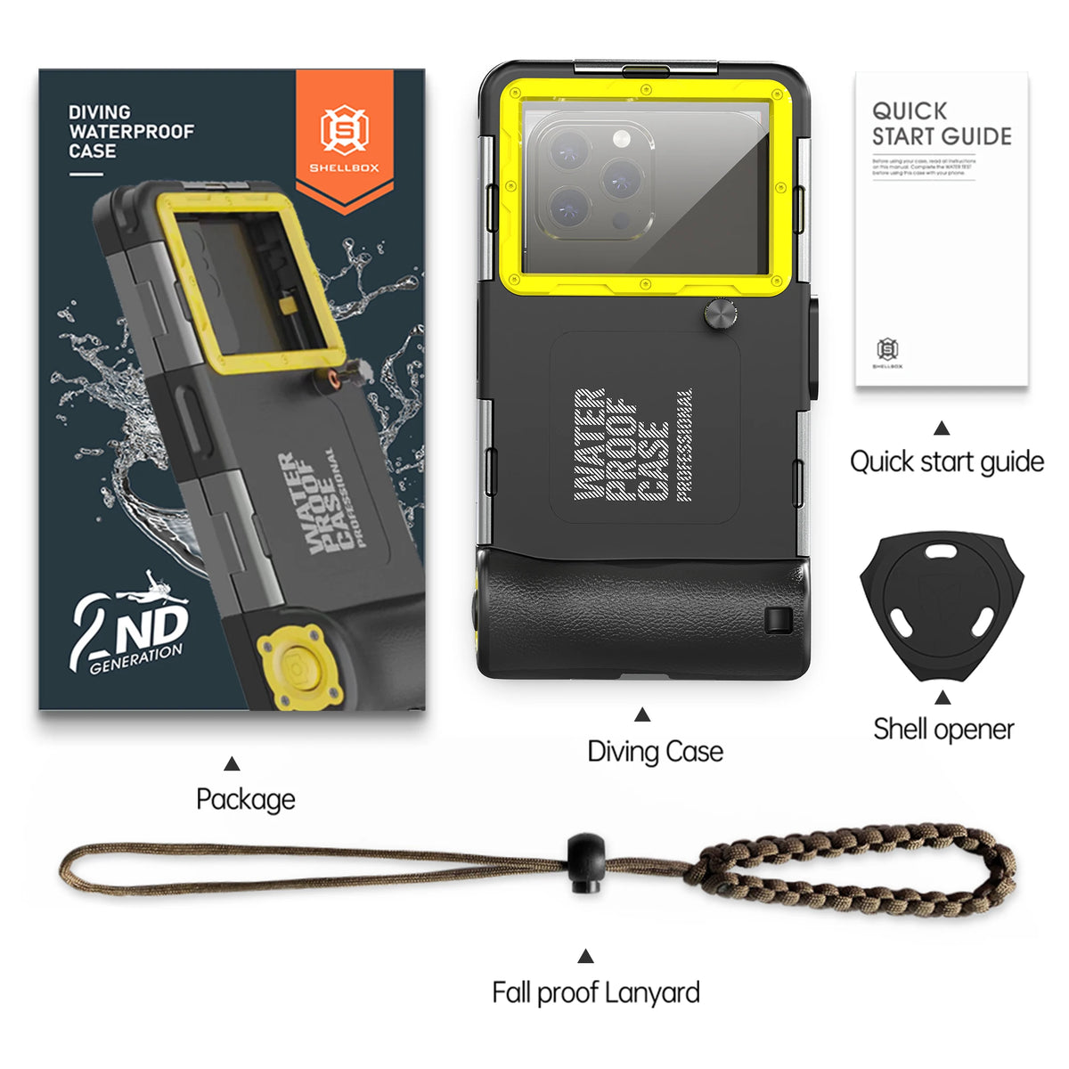 IP68 Waterproof Phone Case for Diving & Photography – 15m/50ft, Universal 6.9 Inch