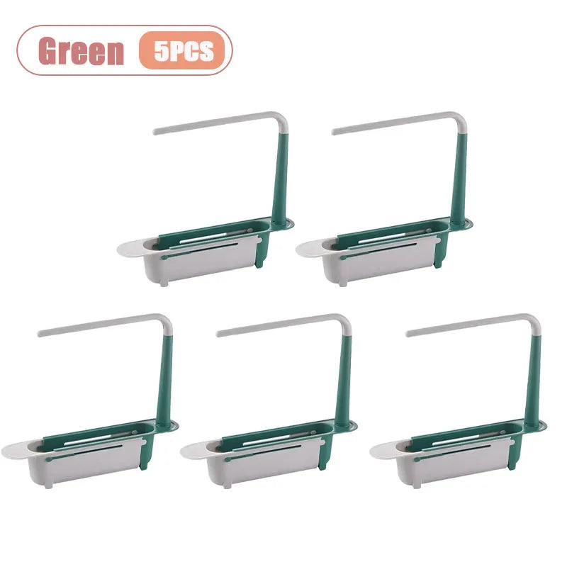 Adjustable Over-Sink Dish Rack | Extendable Kitchen Organizer