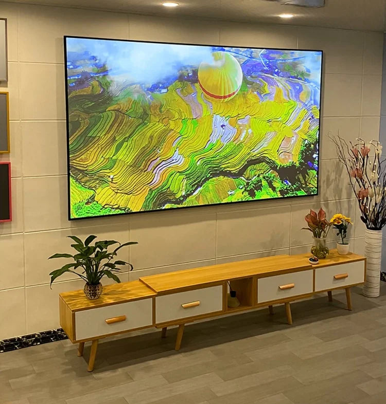ALR Fresnel Fixed Frame Projector Screen – 98% Ambient Light Rejection, 130–150 Inch, 16:9, 8K/4K