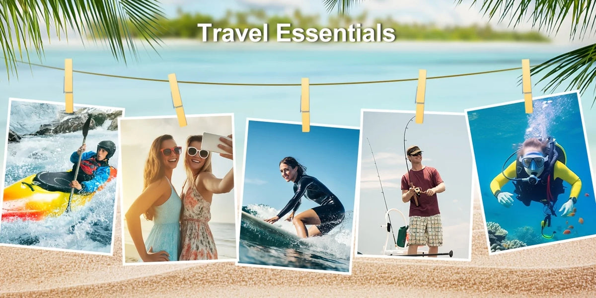 Universal Waterproof Phone Bag with Tether – Beach, Swimming, Skiing & Surfing