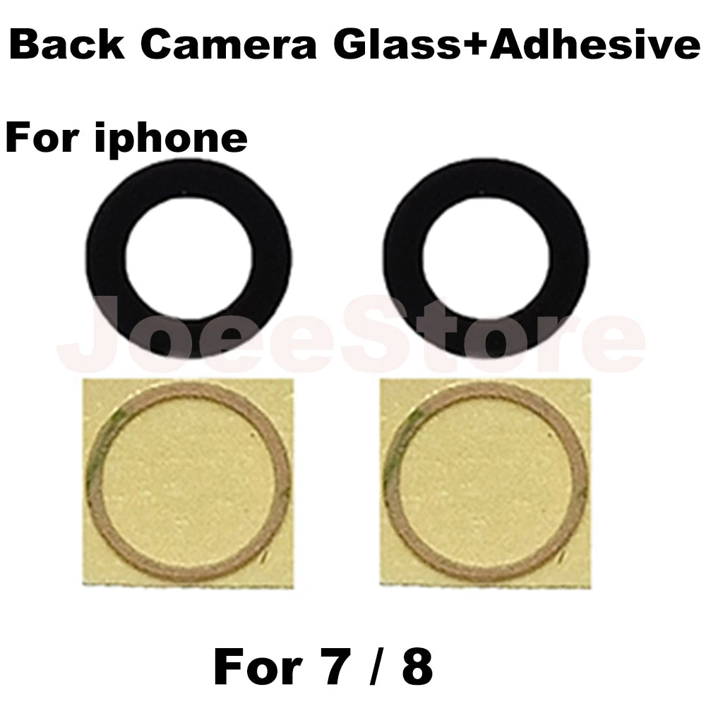 iPhone Rear Camera Glass Lens Replacement with 3M Adhesive – iPhone 11–14 Pro Max, X, XS, XR, 6–8