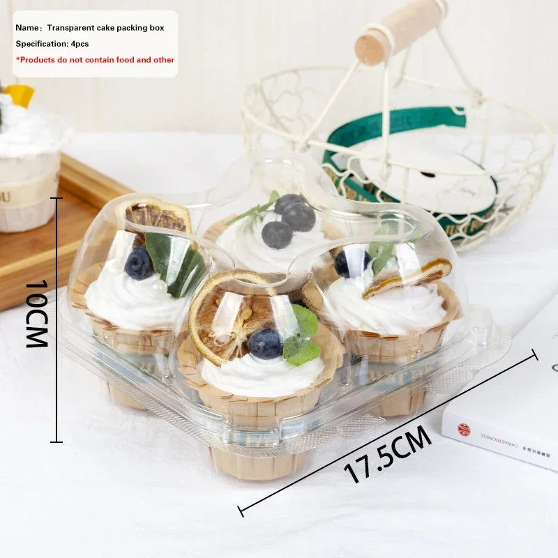 Cupcake Carrier Boxes with Tall Dome Lids, 4–24 Count
