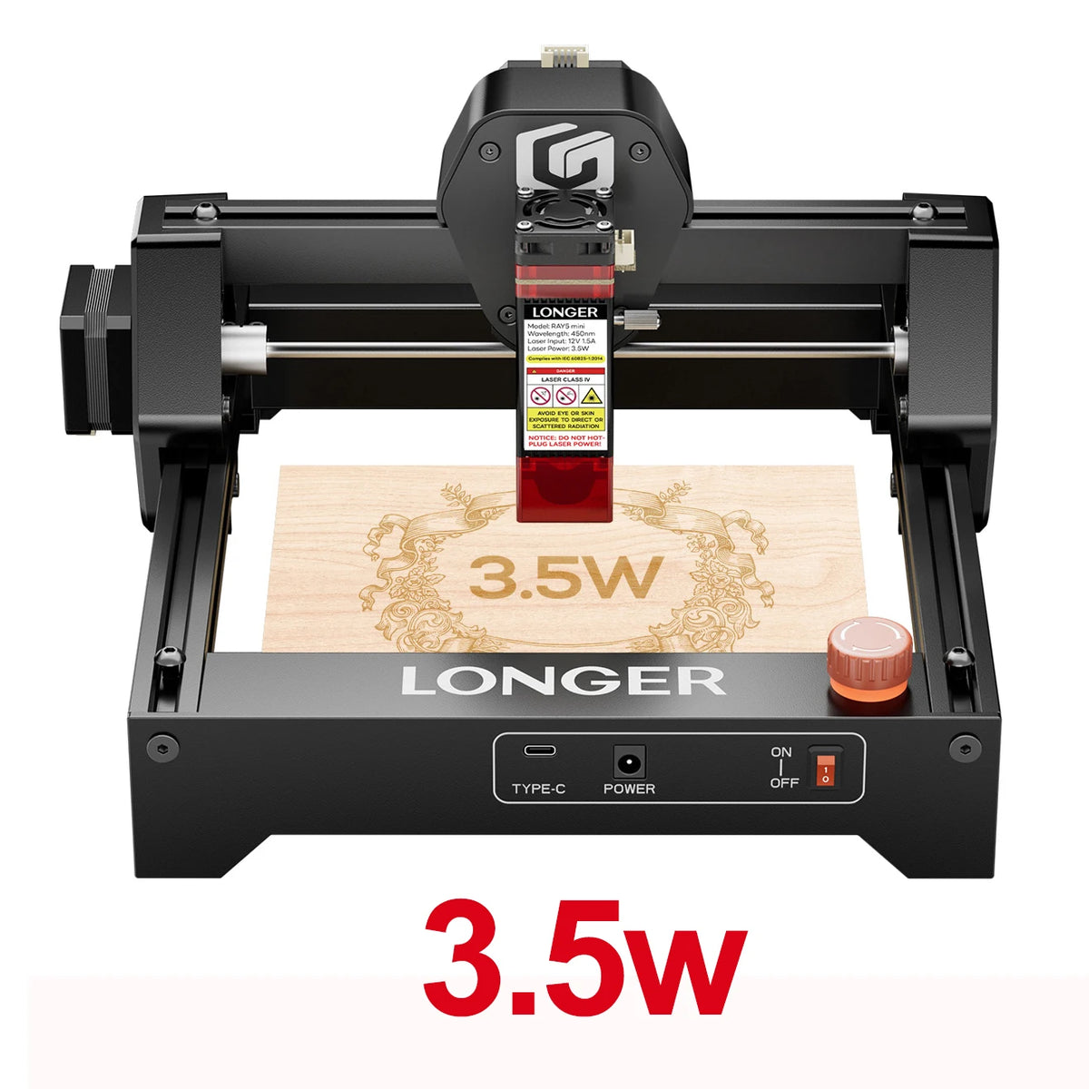 LONGER Mini Portable Laser Engraver & Cutter Machine – Compact, for Wood, Leather & More
