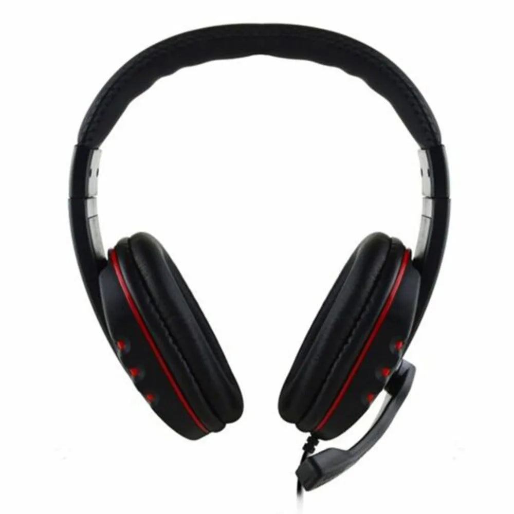 3.5mm Wired Gaming Headset – Stereo Sound, Over-Ear Headphones with Microphone