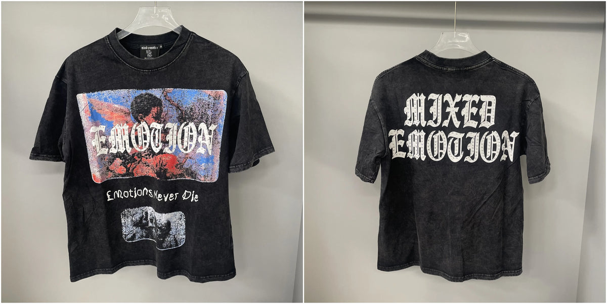 Mixed Emotion Rhinestone Oversized Cotton Tee