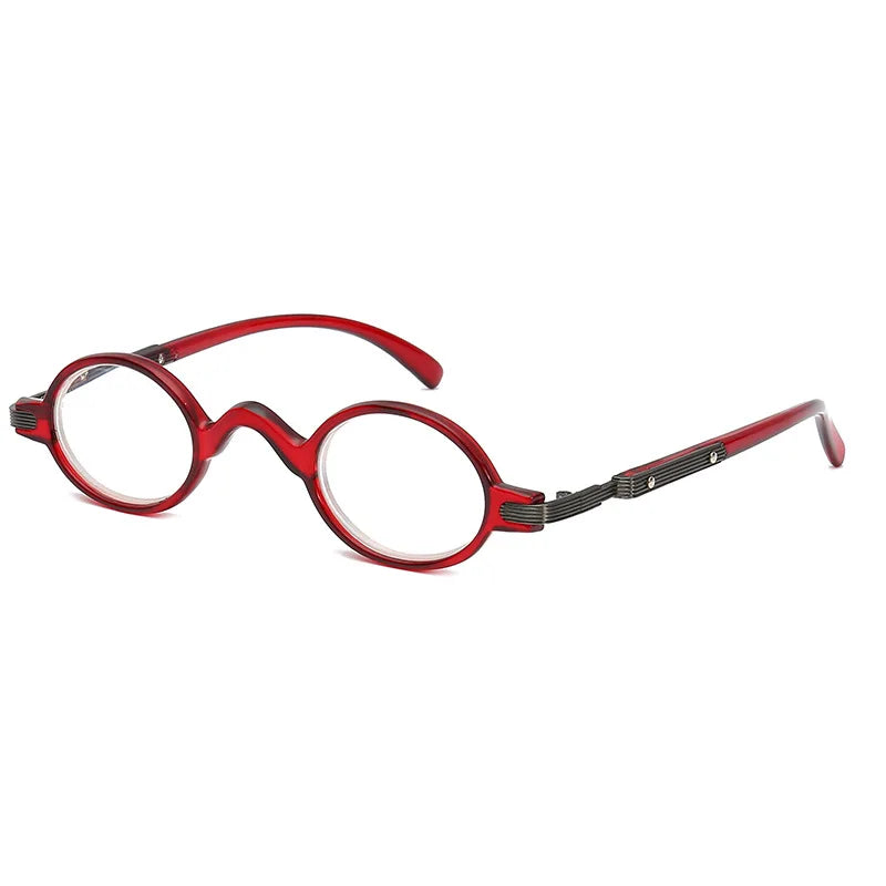 Small Round Retro Reading Glasses – Men’s & Women’s, +1.00 to +4.00, 5 Frame Colors