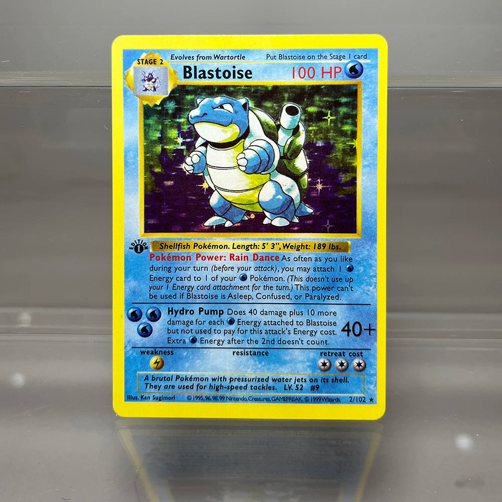 Pokémon TCG Proxy Foil Cards – 1996 Base Set, Charizard, Blastoise, Dragonite & More