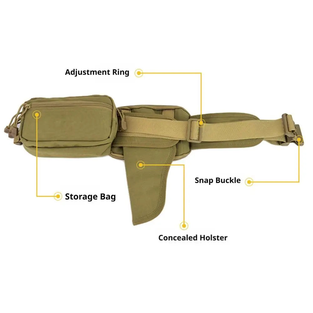 Waterproof Tactical Waist Bag & Fanny Pack – Oxford Cloth, Outdoor Hunting, Camping & Daily