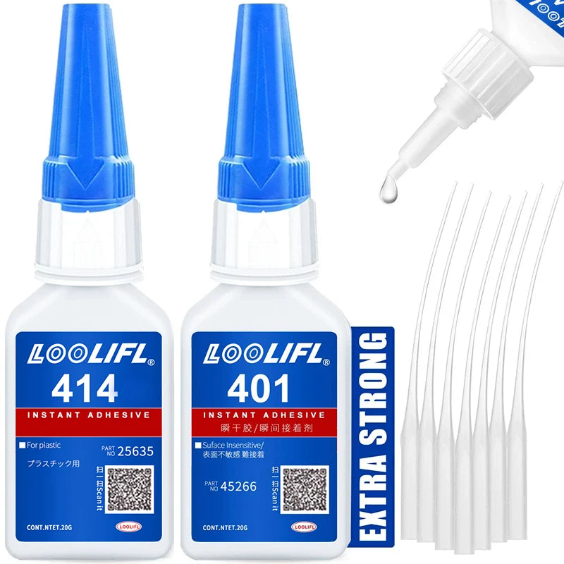LOOLIFL Instant Super Glue – Universal, Fast-Dry, for Resin, Ceramic, Metal & Glass – 20ml