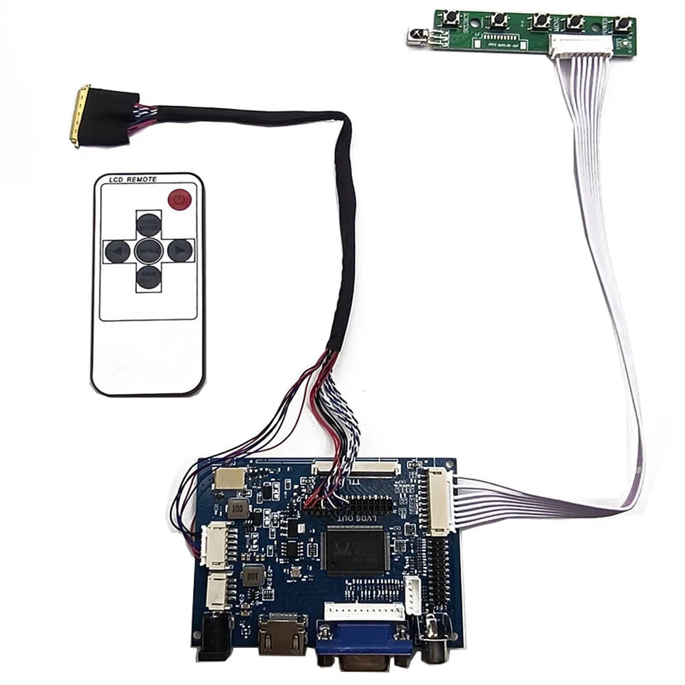 15.6 Inch LCD LED Screen Controller Board – 1366x768, HDMI & VGA, LVDS 40-Pin