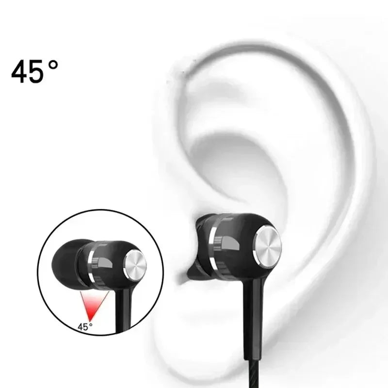 3.5mm Wired HIFI Bass Earbuds with Microphone – In-Ear, Stereo, Gaming & Sport