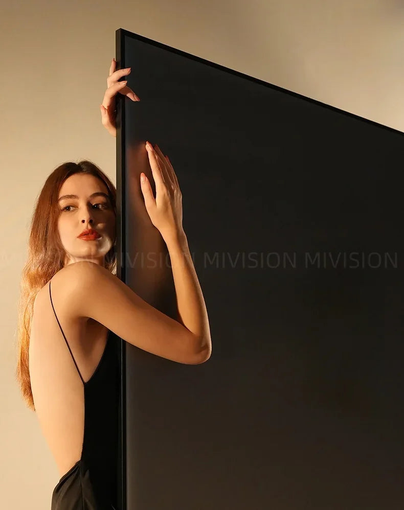ALR Fresnel Fixed Frame Projector Screen – 98% Ambient Light Rejection, 130–150 Inch, 16:9, 8K/4K