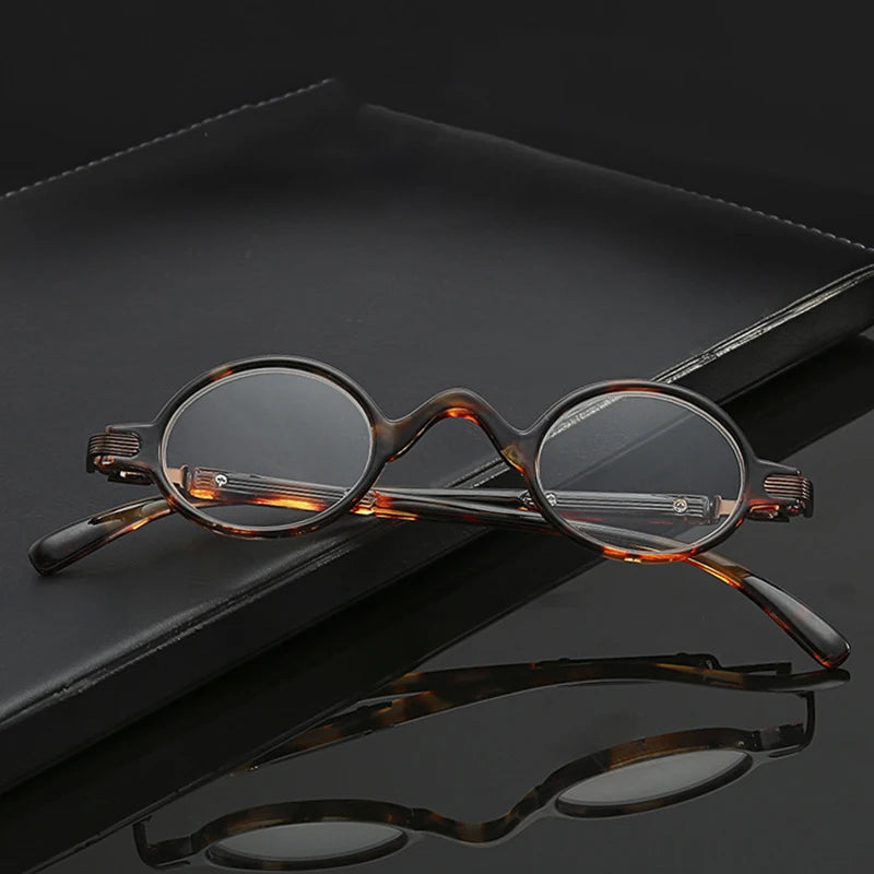 Small Round Retro Reading Glasses – Men’s & Women’s, +1.00 to +4.00, 5 Frame Colors