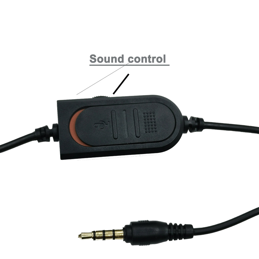 3.5mm Wired Gaming Headset – Stereo Sound, Over-Ear Headphones with Microphone