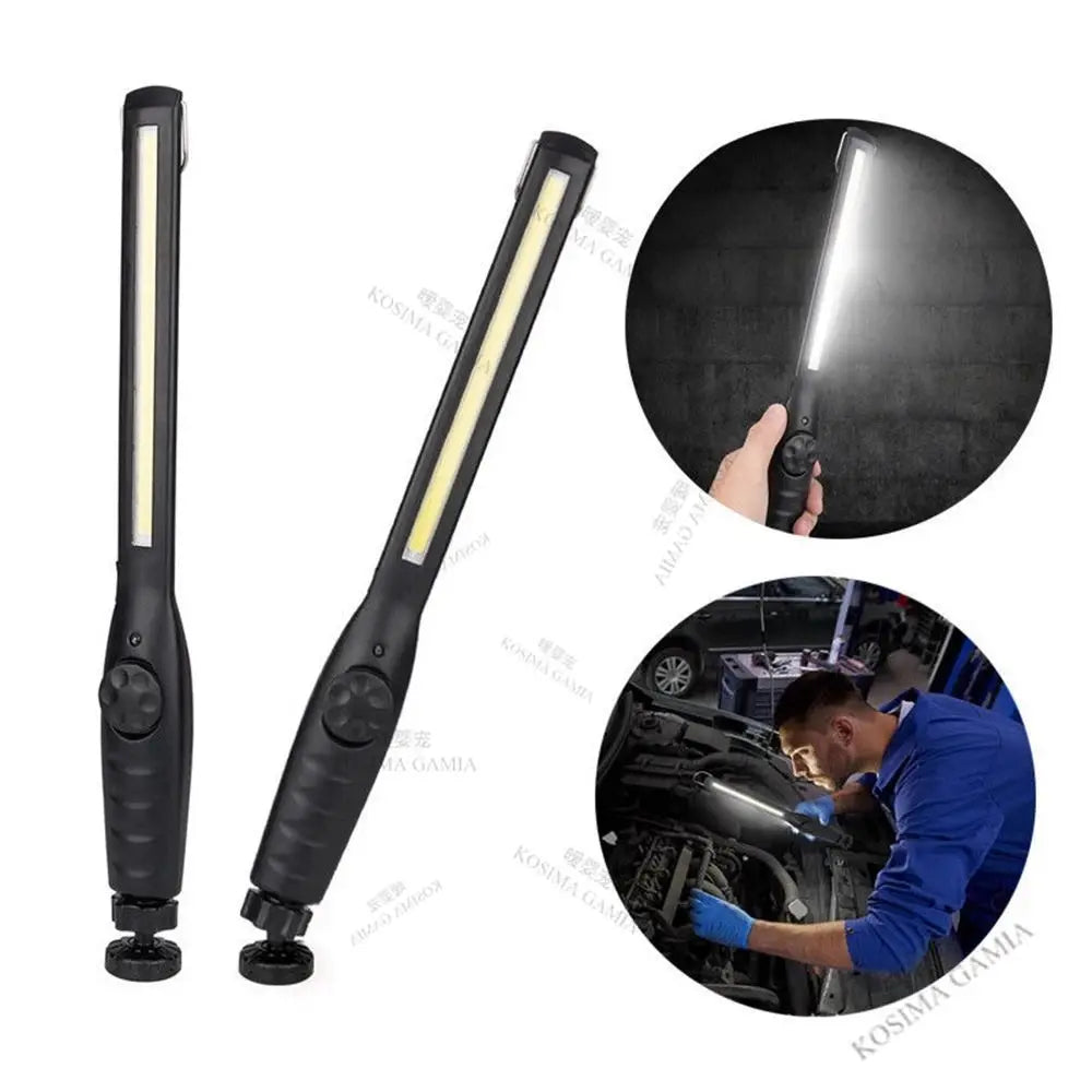 USB Rechargeable Magnetic COB LED Work Light – Cordless, for Car Repair, Garage & Home