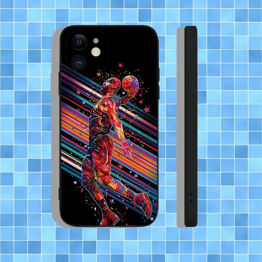 Jordan 23 Basketball Soft Silicone iPhone Case – For iPhone 7–16 Pro Max, Mini, XS, XR, SE