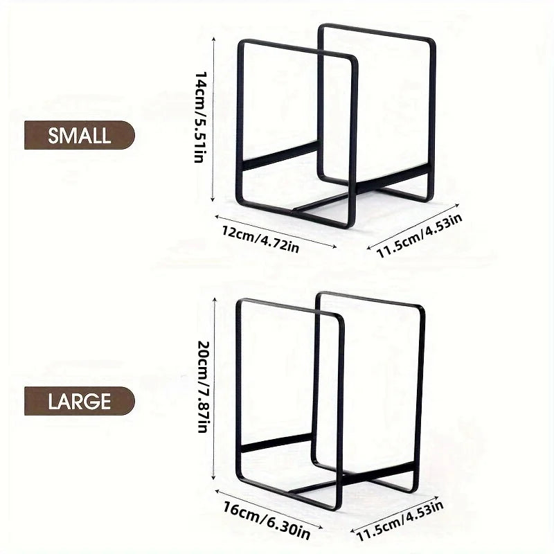 Iron Countertop Dish & Plate Drain Rack – Cabinet Dish Storage & Dinner Plate Organizer