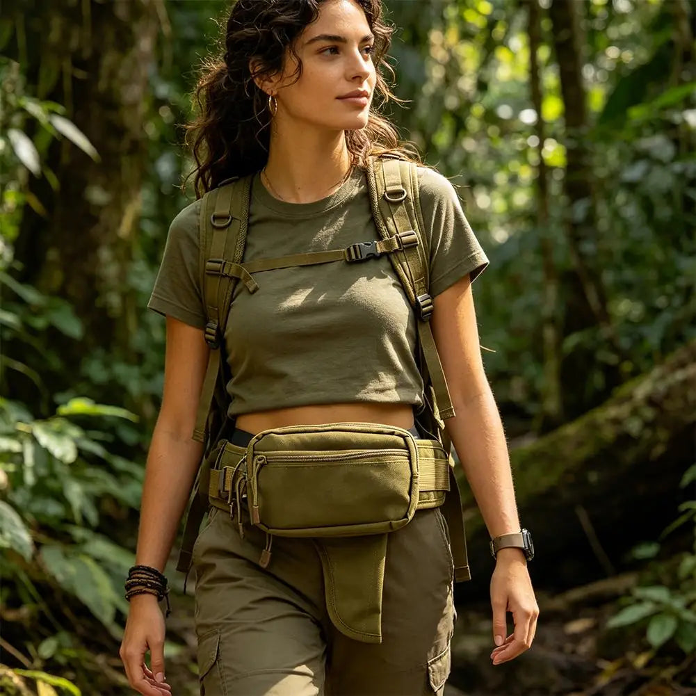 Waterproof Tactical Waist Bag & Fanny Pack – Oxford Cloth, Outdoor Hunting, Camping & Daily