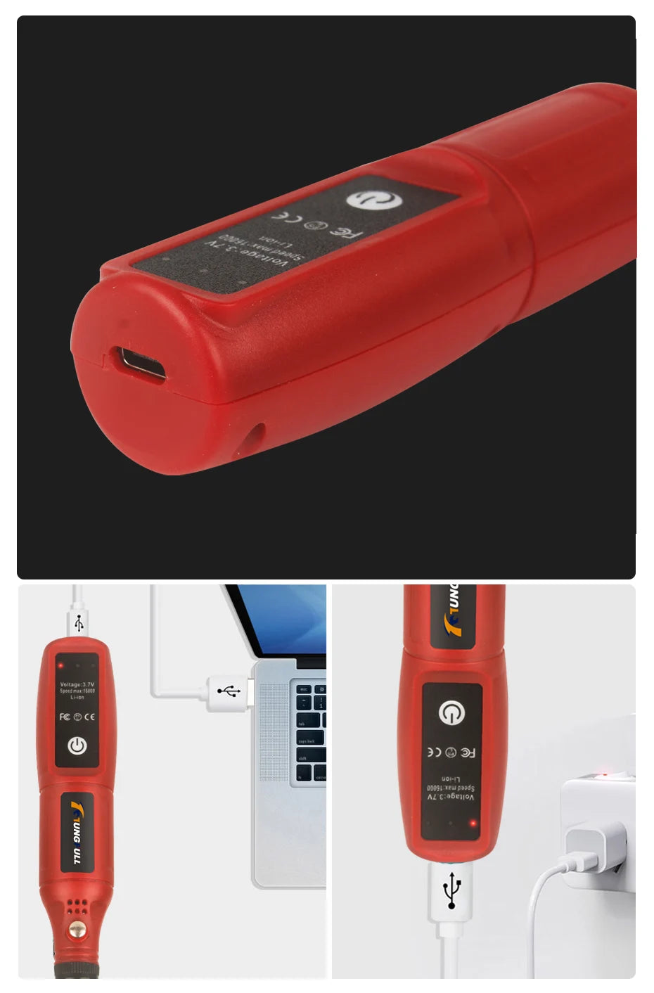 USB Rechargeable Cordless Electric Engraving Pen – Rotary Tool for Jewelry, Glass & More