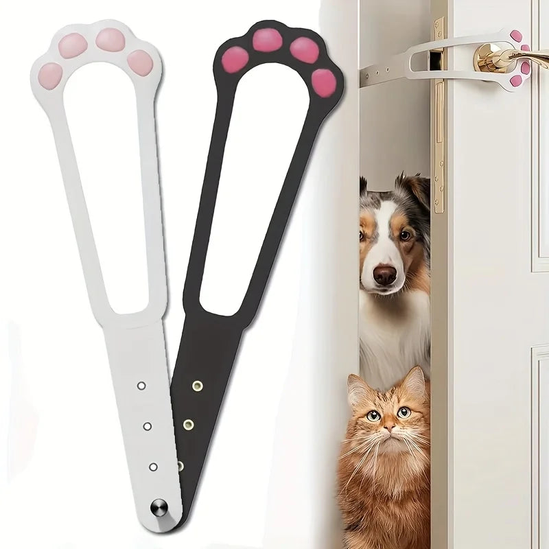 Adjustable Cat & Dog Door Holder, Elastic Latch