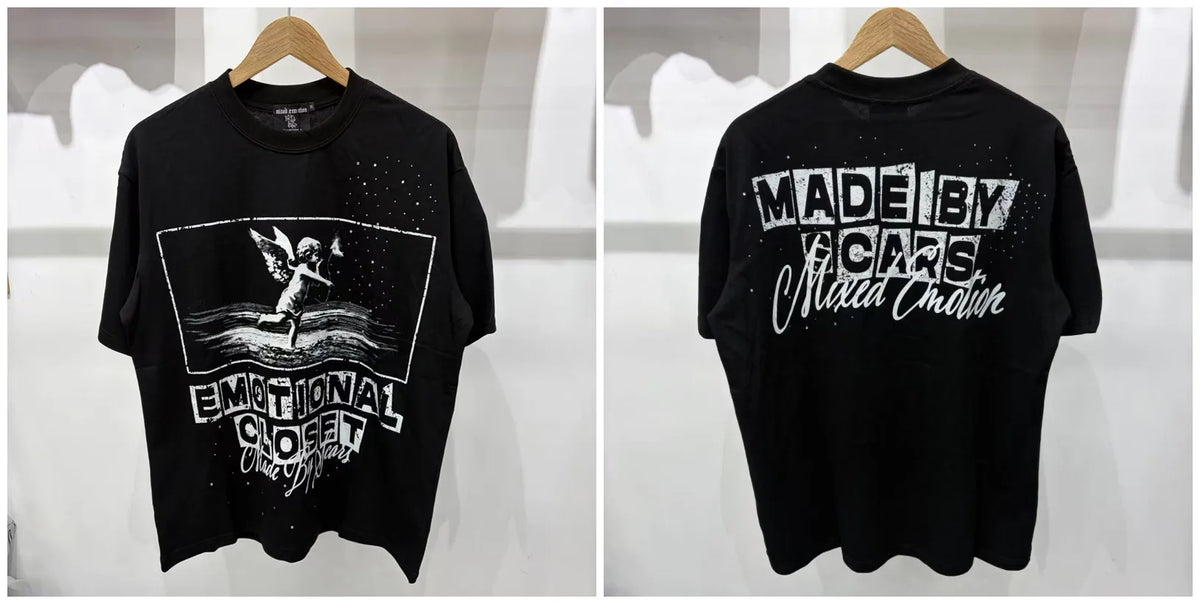 Mixed Emotion Rhinestone Oversized Cotton Tee