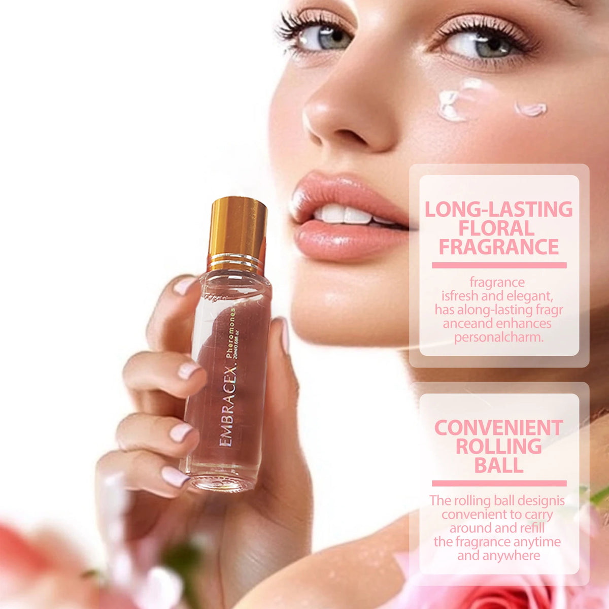 Pheromone Roll-On Essential Oil for Women – Long-Lasting Scent, 20ml