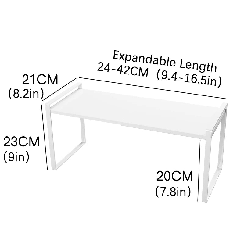Kitchen Storage Rack Organizer – Countertop Shelf for Pots, Pans & Utensils