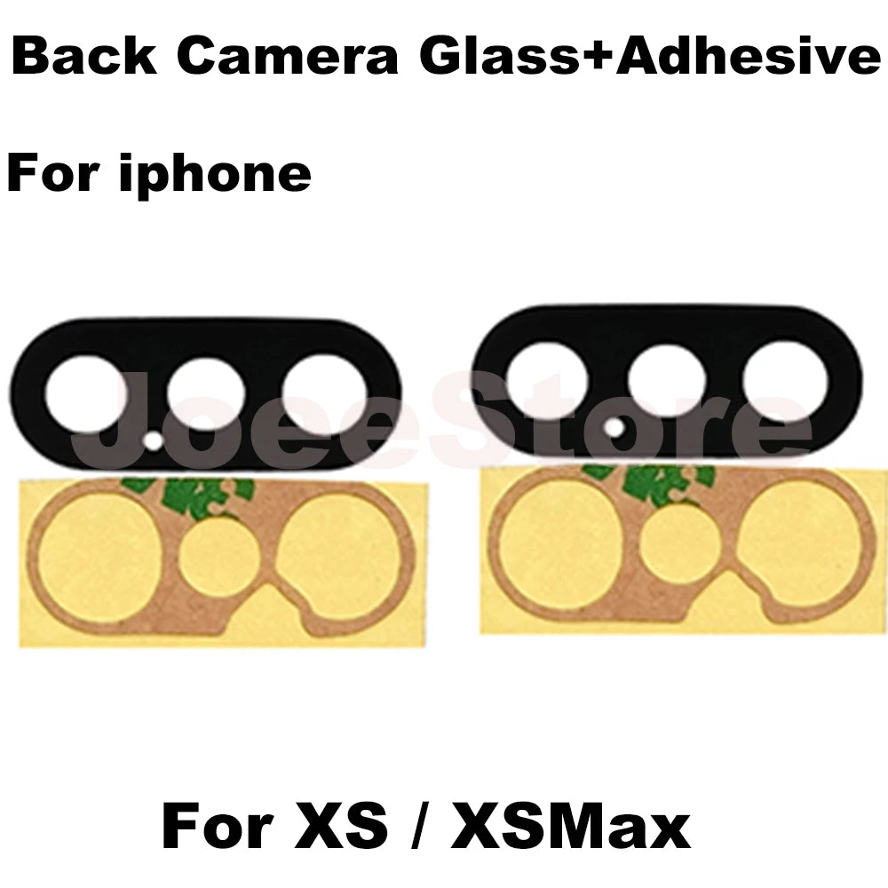 iPhone Rear Camera Glass Lens Replacement with 3M Adhesive – iPhone 11–14 Pro Max, X, XS, XR, 6–8