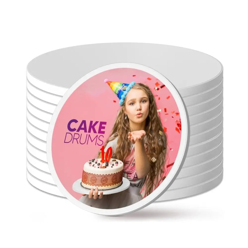 Round Corrugated Cake Boards, 6–14 in Disposable Cake Bases