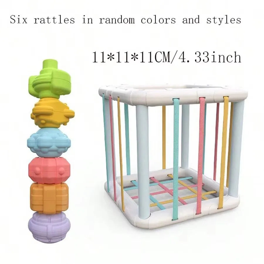 Montessori Shape Sorter Sensory Toy for Toddlers – Motor Skills, Ages 1–2 Years
